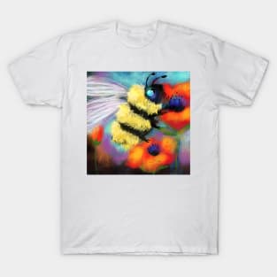 Queen Bumble Bee and Poppy Flower T-Shirt